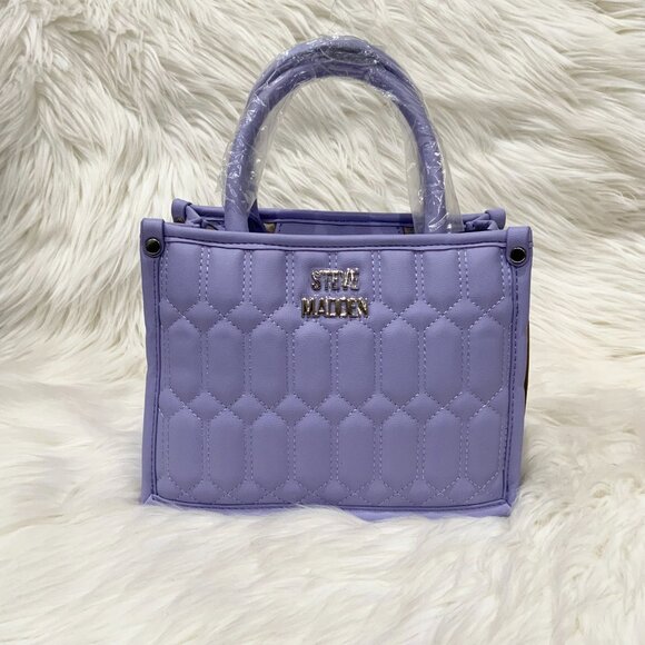 Steve Madden Bniko Purple Lavender Satchel - Picture 3 of 7